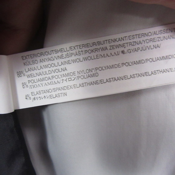 Zara Mens 2 Pc Suit 42R Gray Pinstripe 34x30 Flat Front Wool Stretch - Picture 6 of 16